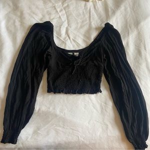 Urban Outfitters Black Long Sleeve Top